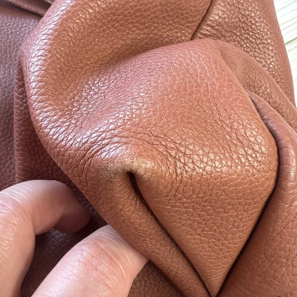 Rebecca‎ Minkoff Brown Leather Moto Hobo Tassel Fringe Shoulder Bag